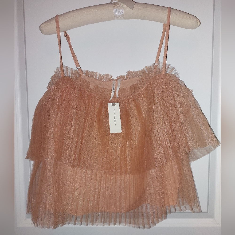 Anthropologie NWT tulle top